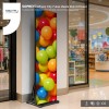 Foldable LED Poster Screen 2x12 Digital Signage Display for Shop Mall and Commercial Advertising