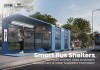 Futuristic Smart Bus Shelter with Digital Display and LED Lighting | MASTERWAY Bus Shelter Manufacturer