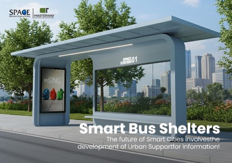 Rectangle Outdoor Covered Bus Shelter with Advertising Panel Passenger Seating Steel & Aluminum Alloy Construction