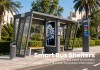 Modern Modular Bus Shelter with Advertising Light Box and Bus Stop Sign | Masterway Modern Modular Bus Shelter with Advertising Light Box and Bus Stop Sign | Masterway