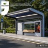 Solar Modular Bus Shelter with Advertising Light Box | Masterway Solar Modular Bus Shelter with Advertising Light Box | Masterway