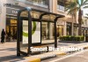 Modern Modular Bus Shelter with Advertising Light Box | Masterway