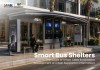 Smart Bus Shelter with Digital Information Display and Advertising Lightbox