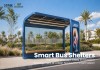 Solar Bus Shelter with Advertising Light Box | MASTERWAY-MO183