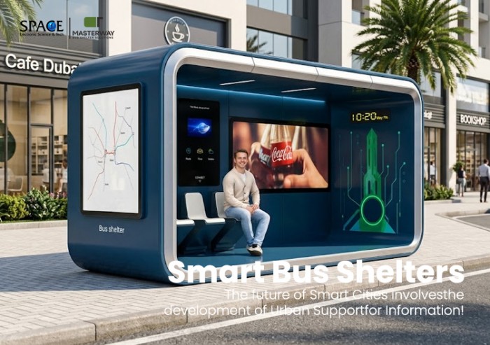 Enclosed Smart Bus Shelter with Digital Advertising Display | MASTERWAY Enclosed Smart Bus Shelter with Digital Advertising Display | MASTERWAY