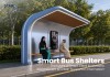 Curved Modular Bus Shelter with Advertising Light Box | Masterway