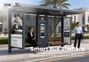 Smart Bus Shelter with CCTV and Digital Advertising Display