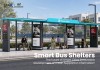 Modular Smart Bus Shelter with Digital Advertising Displays
