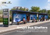 Long Modular Bus Shelter with Advertising Displays | Masterway
