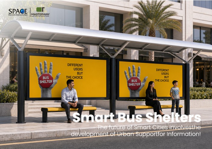 Curved Roof Advertising Bus Shelter with Double Light Box Display Curved Roof Advertising Bus Shelter with Double Light Box Display