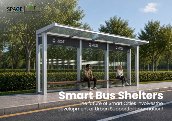 Modern Modular Bus Shelter with Tempered Glass Roof | Masterway Modern Modular Bus Shelter with Tempered Glass Roof | Masterway