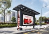 Solar Bus Shelter with Advertising Light Box | Masterway