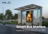 Outdoor Bus Stop Light Box with Seating and Backlit Advertising Panel