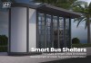 Smart Bus Shelter with Mini Library and Advertising Light Box