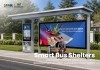 Outdoor Bus Shelter with Large Advertising Display | Masterway