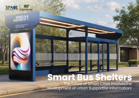 Smart Bus Shelter with LED Advertising Display | MASTERWAY