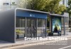 Modular Smart Bus Shelter with Glass Waiting Room and Advertising Light Box