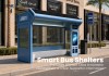 Solar-Powered Smart Bus Shelter with LCD Display | MASTERWAY